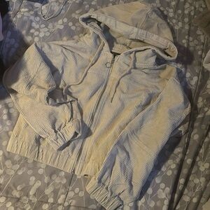 Forever21 Corduroy Cropped Jacket, beige cream, size s
